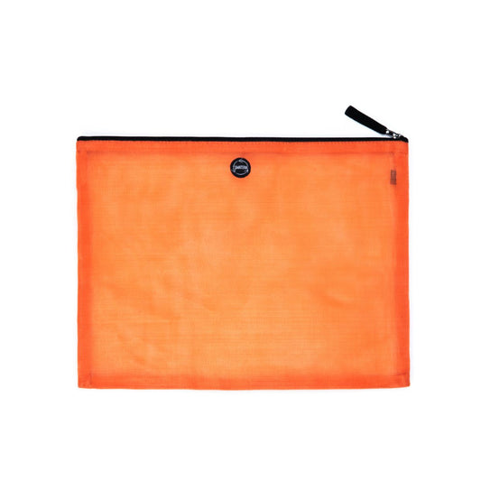 Alpha pouch in transparent orange
