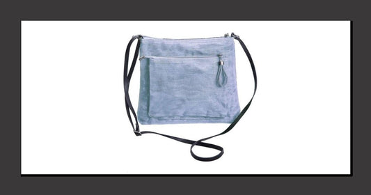 Smateria bustle crossbody bag in silver