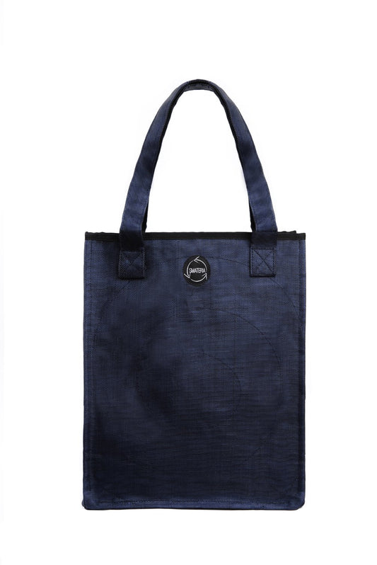 Shopper tote bag in Dark Blue net