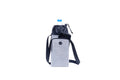 Smateria crossbody water bottle bag in Silver