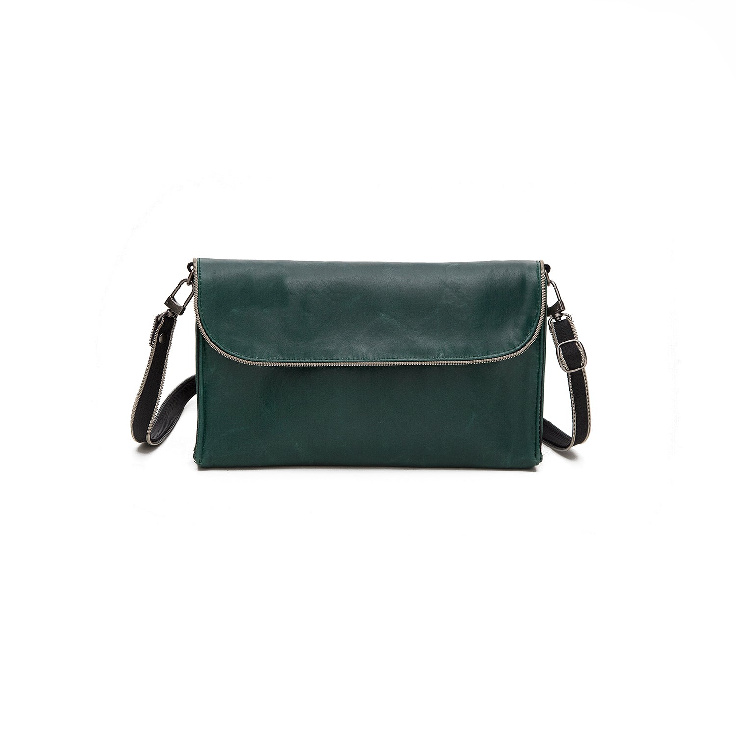 A Smateria Instinct crossbody bag in forest green