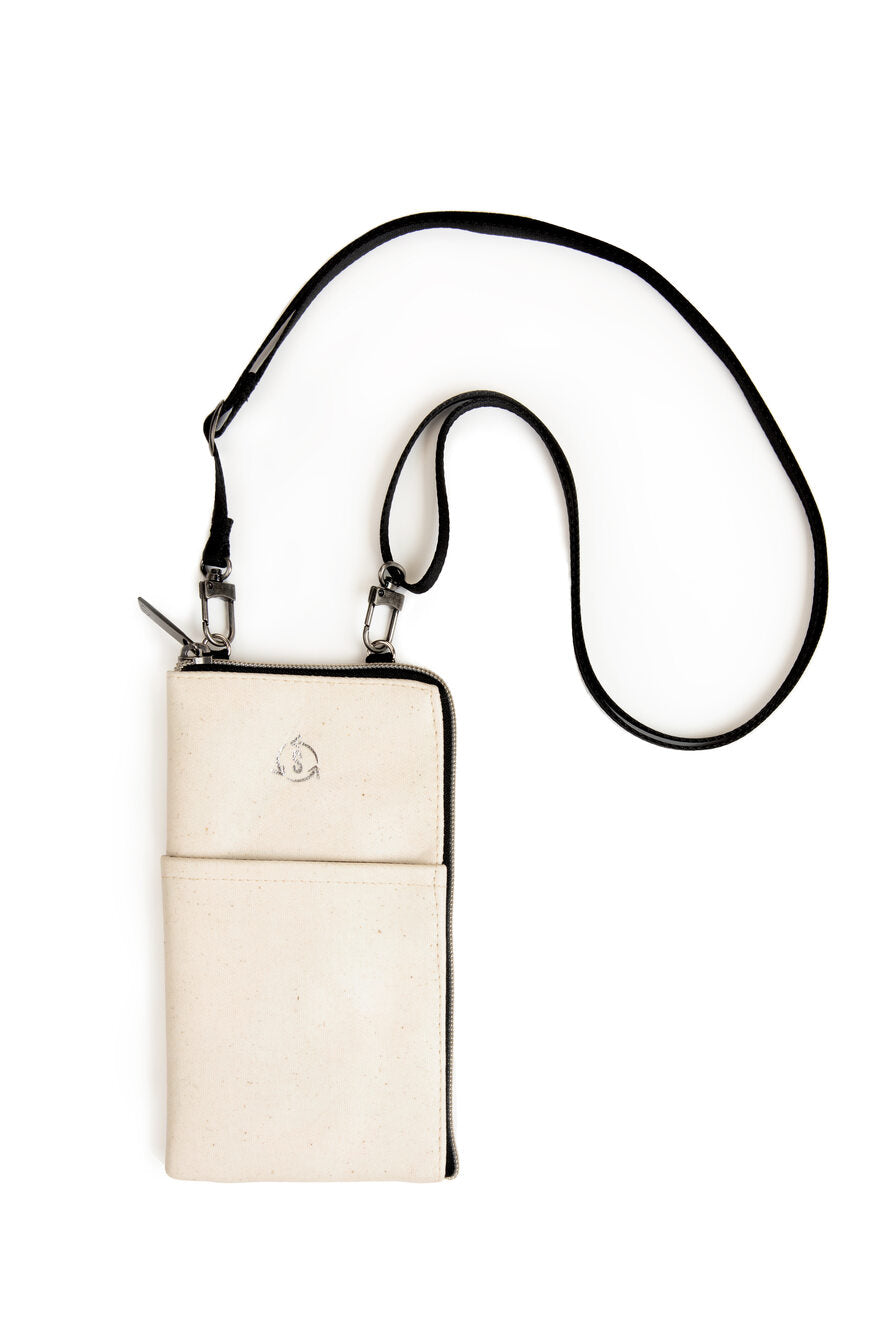 Mate phone bag in Natural White IKI