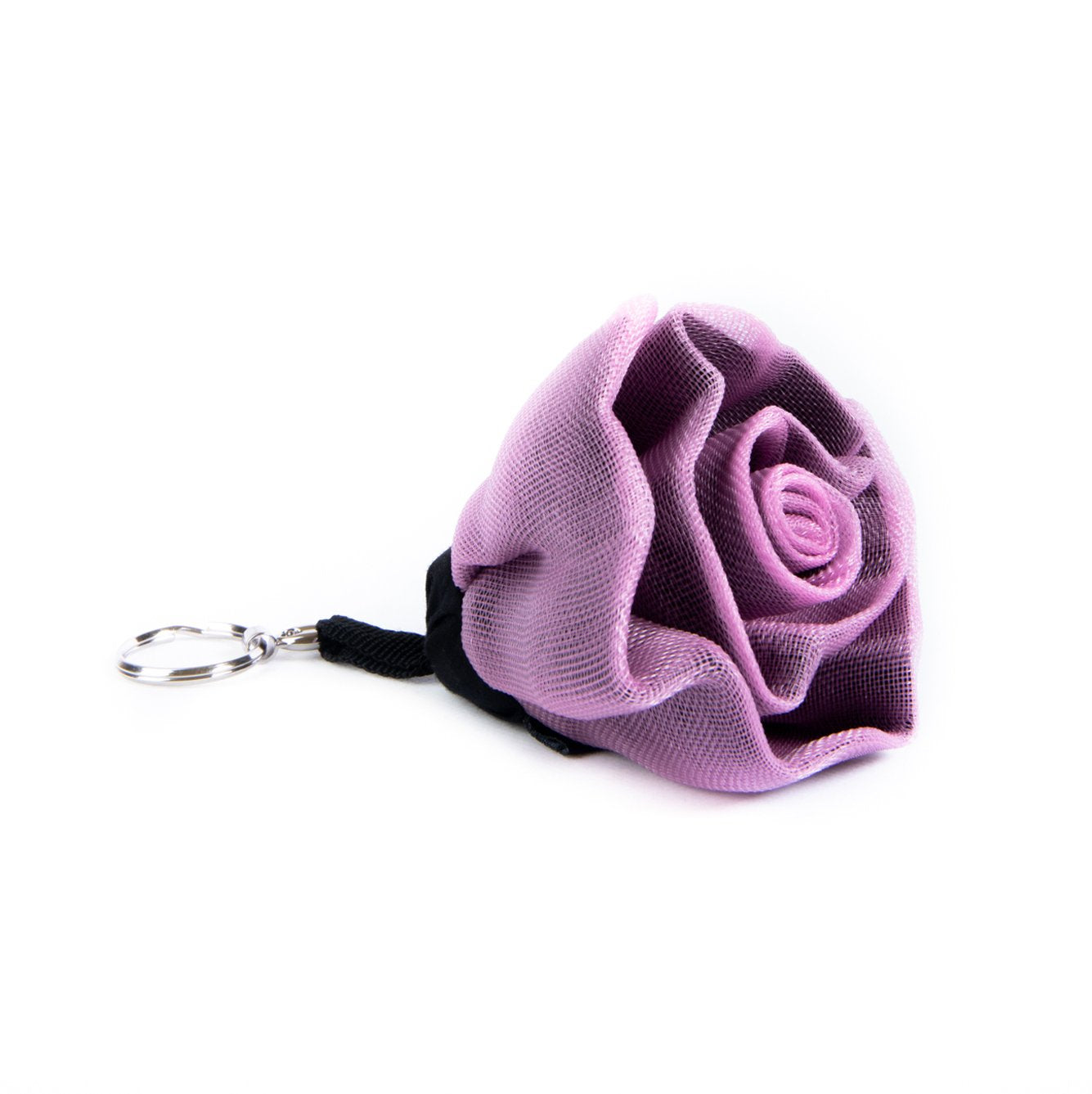 Smateria Rose keyring in Transparent Pink