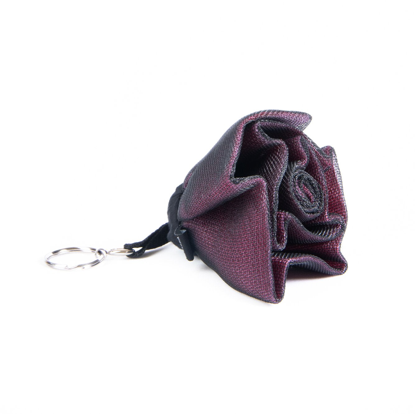 Smateria Rose keyring in Bordeaux