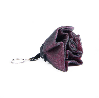 Smateria Rose keyring in Bordeaux