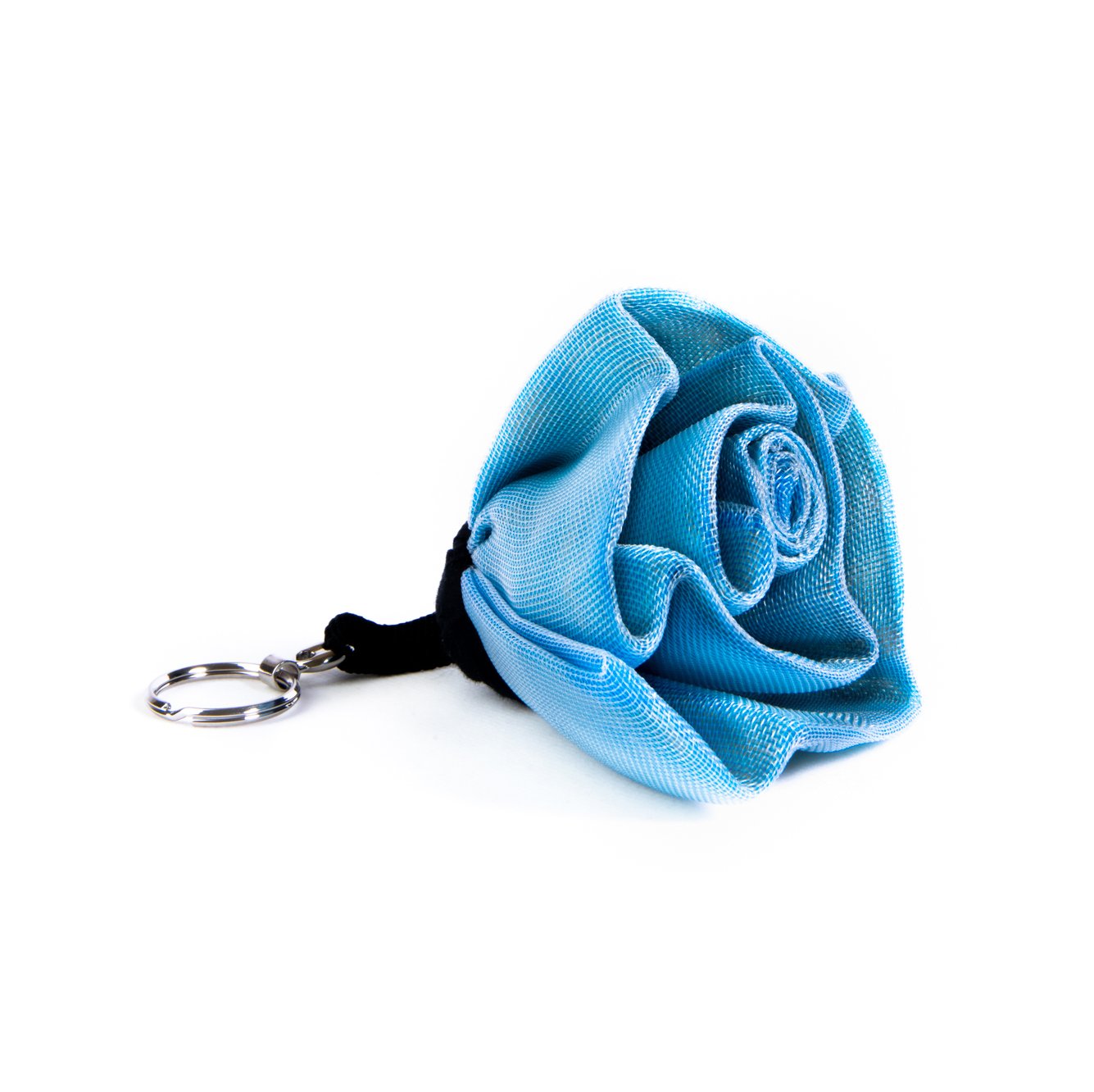 Smateria Rose keyring in Light Blue