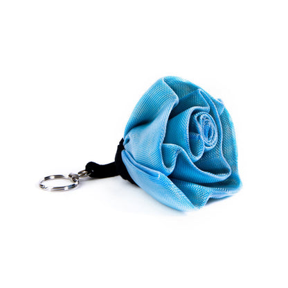 Smateria Rose keyring in Light Blue