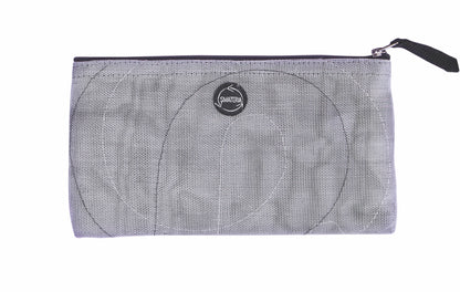 Smateria router zip pouch in silver