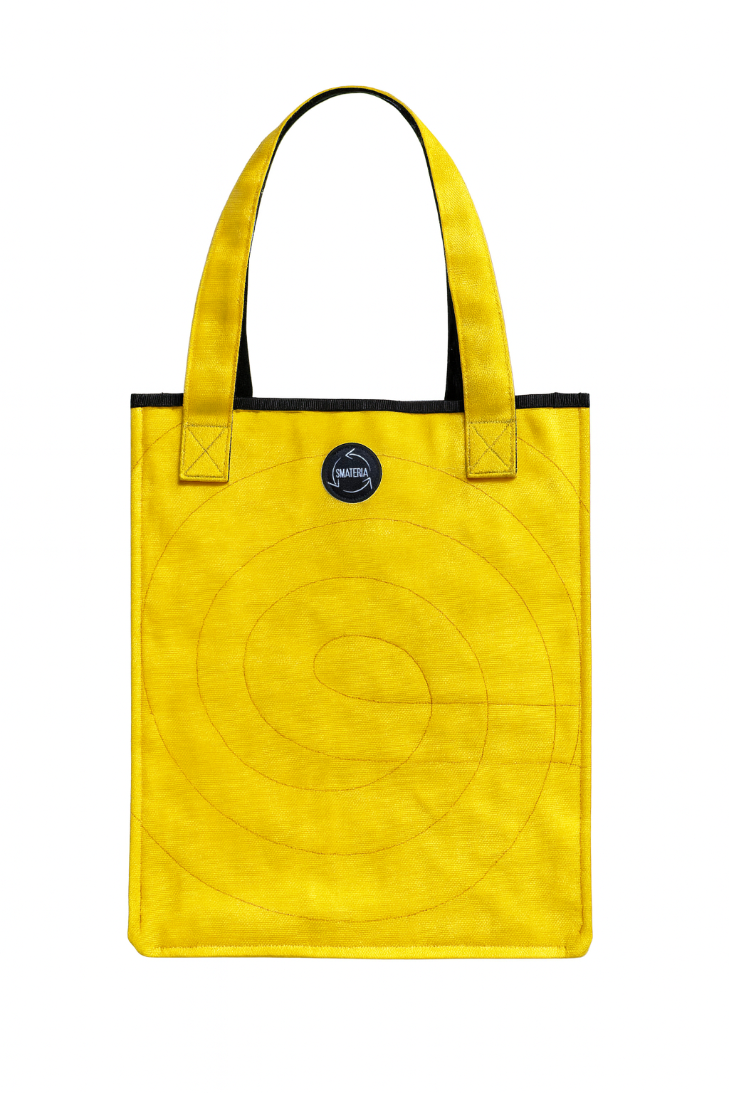 Shopper tote bag in Yellow net