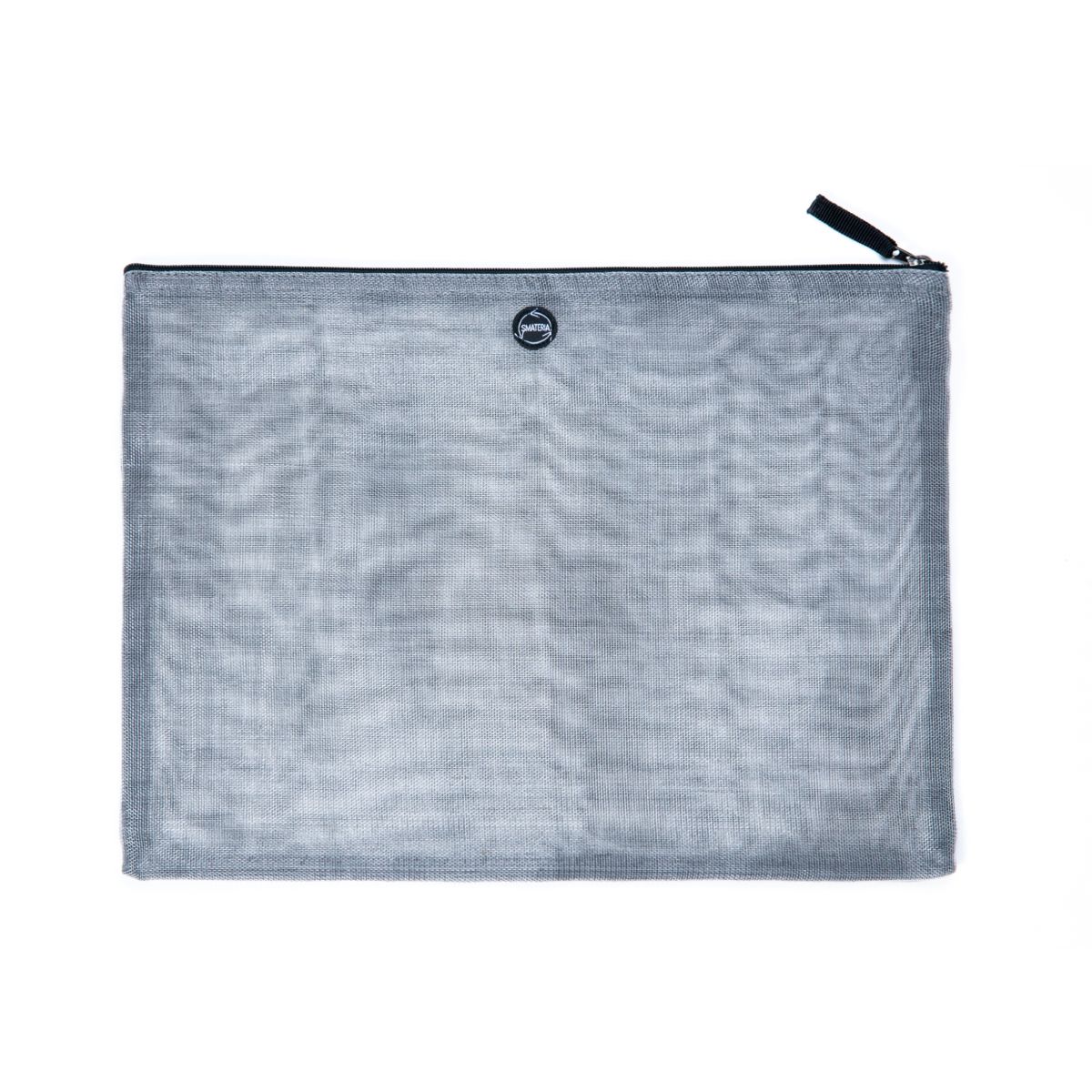 Alpha pouch in transparent grey