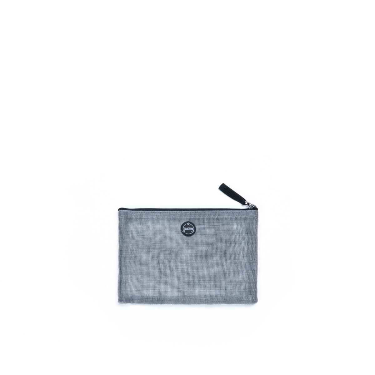 Alpha pouch in transparent grey