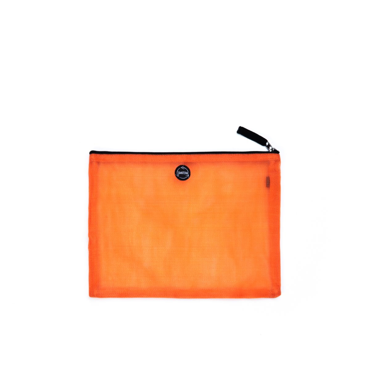 Alpha pouch in transparent orange