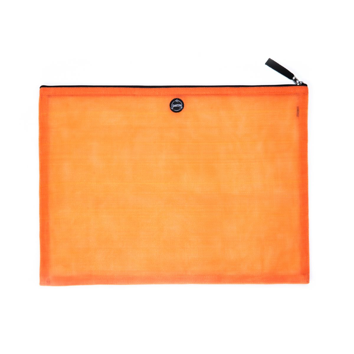 Alpha pouch in transparent orange