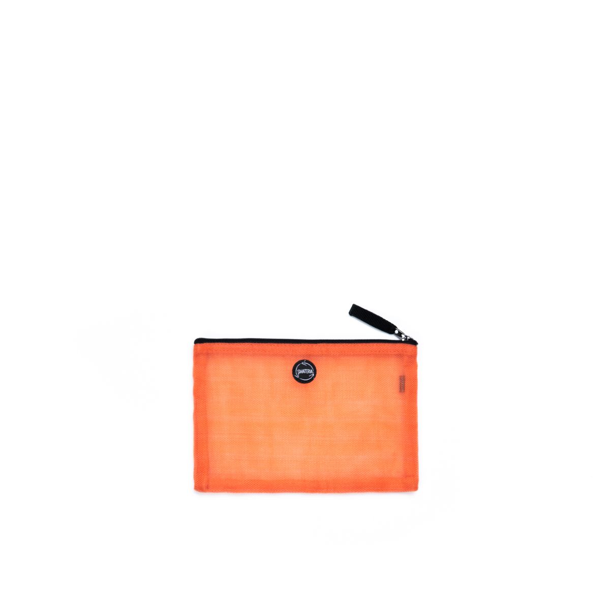 Alpha pouch in transparent orange