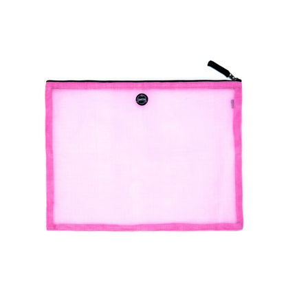 Alpha pouch in transparent pink