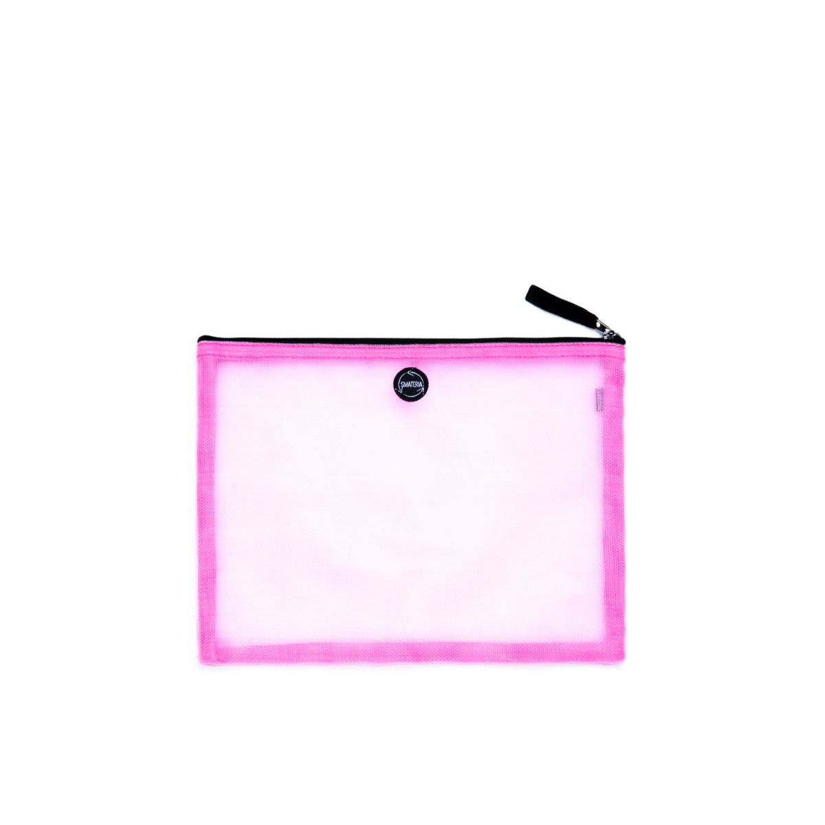 Alpha pouch in transparent pink