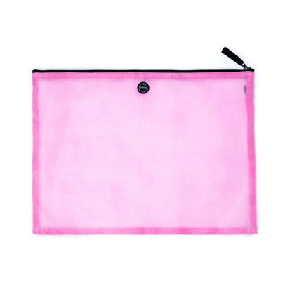 Alpha pouch in transparent pink