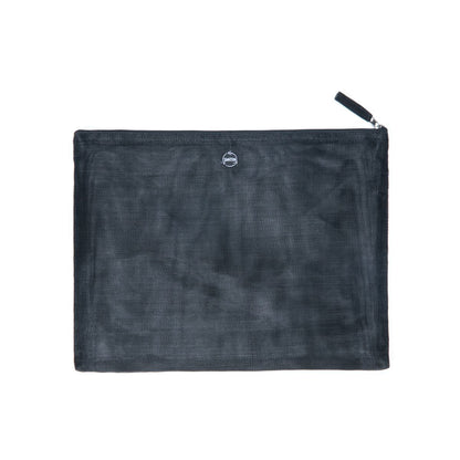 Alpha pouch in transparent black