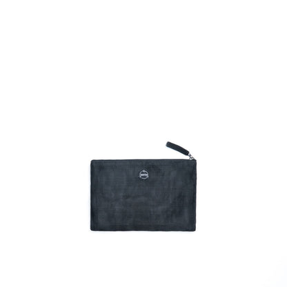 Alpha pouch in transparent black