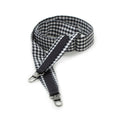 Kroma bag strap made from black and white cotton Krama scarf
