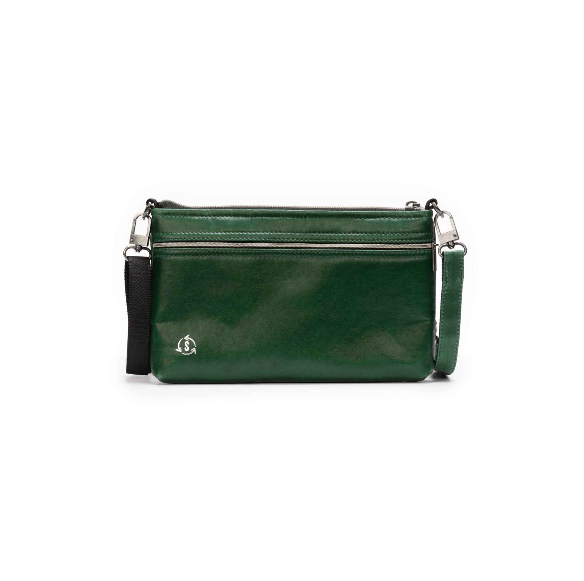 A Smateria Nomad crossbody bag in Forest Green