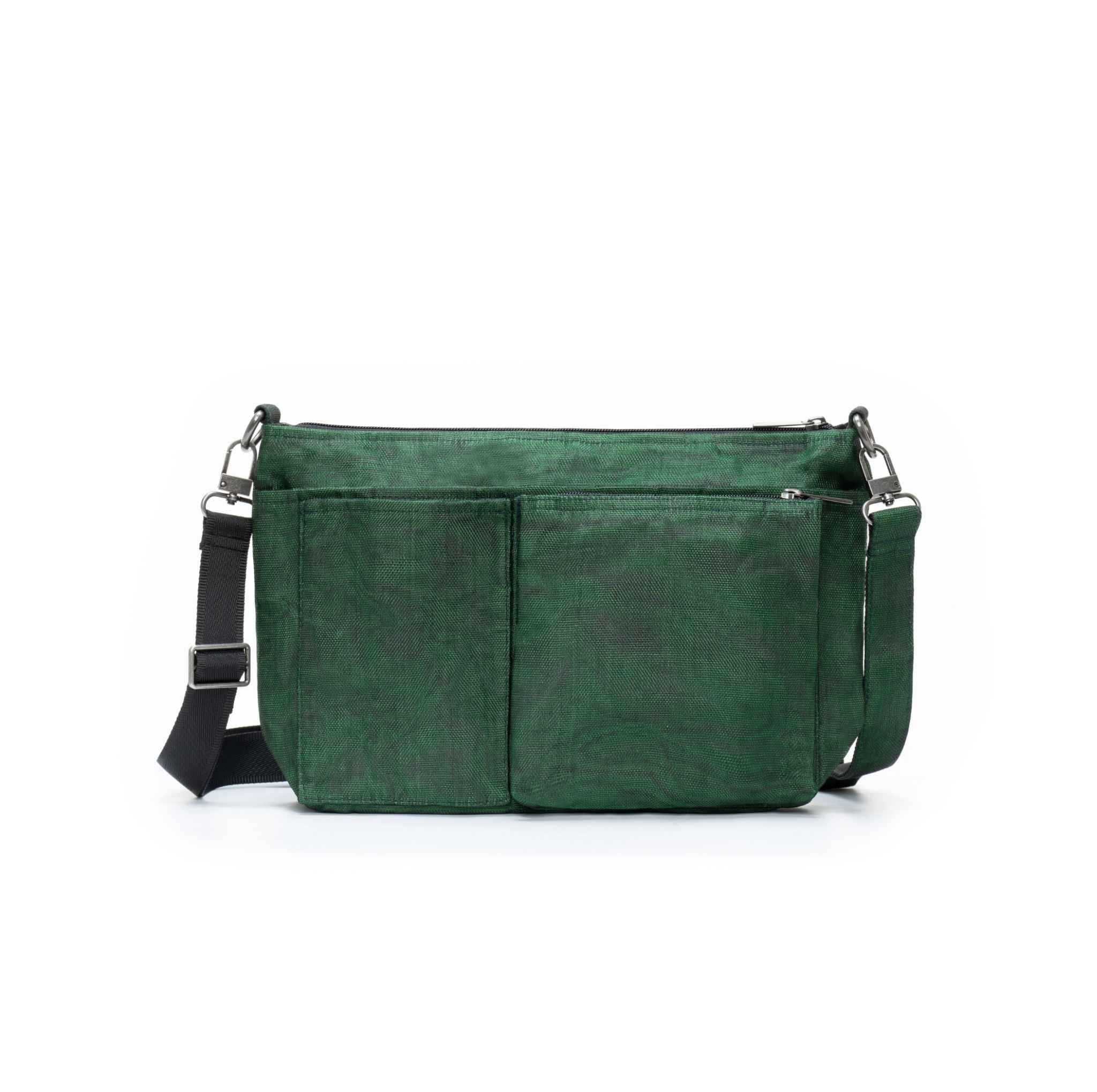 A Smateria Pack shoulder bag with multiple front pockets and a black adjustable shoulder strap, shown against a plain white background.